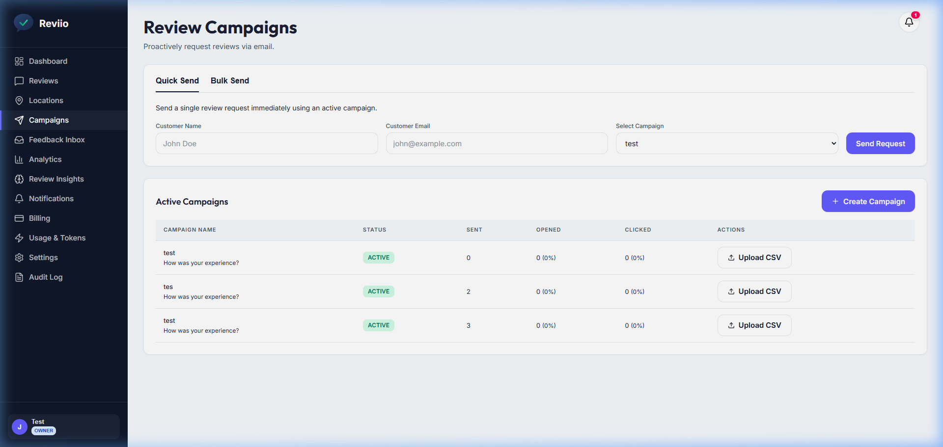 Screenshot of Customize the Template