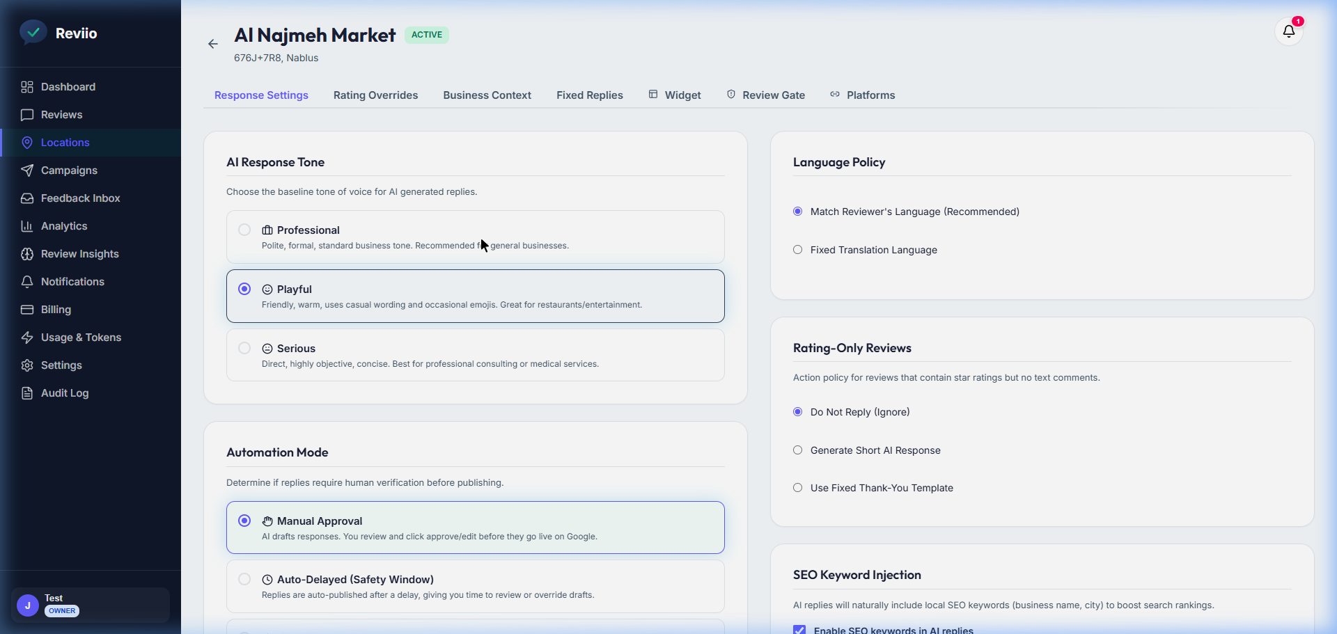 Screenshot of Track Conversions
