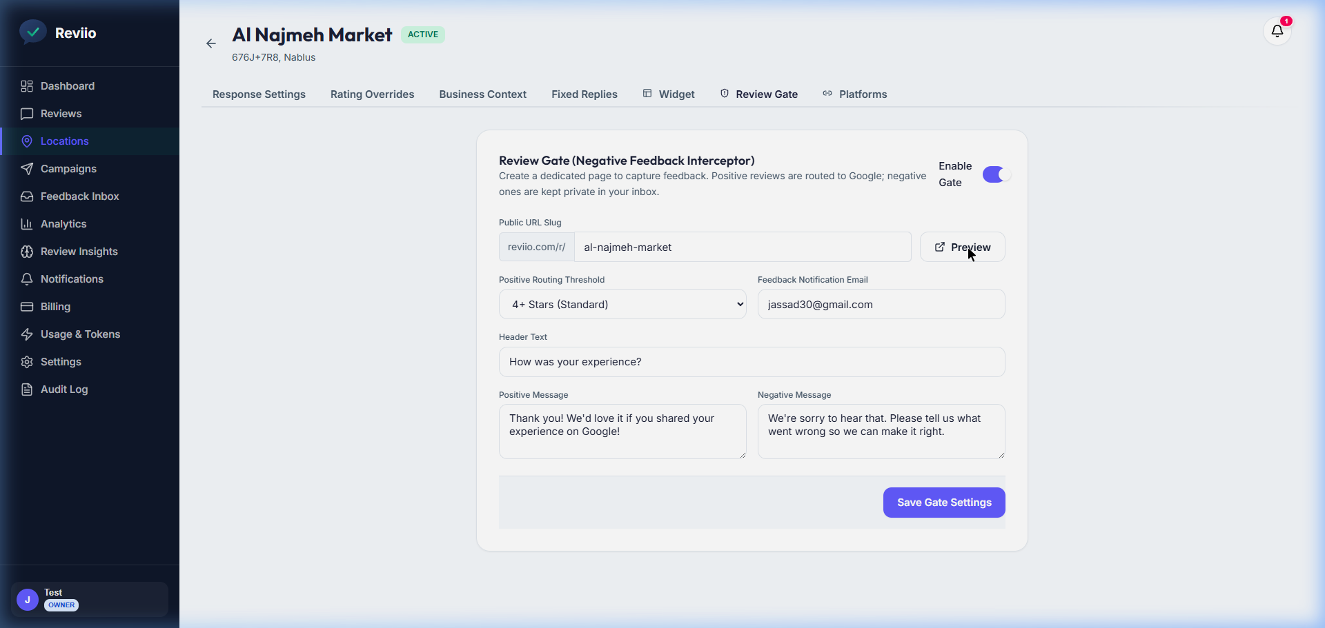 Screenshot of Invite Team Members